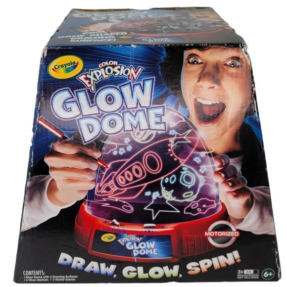 Crayola | Toys | Crayola Motorized Glow Dome 3d Kids Art Draw Glow Spin ...